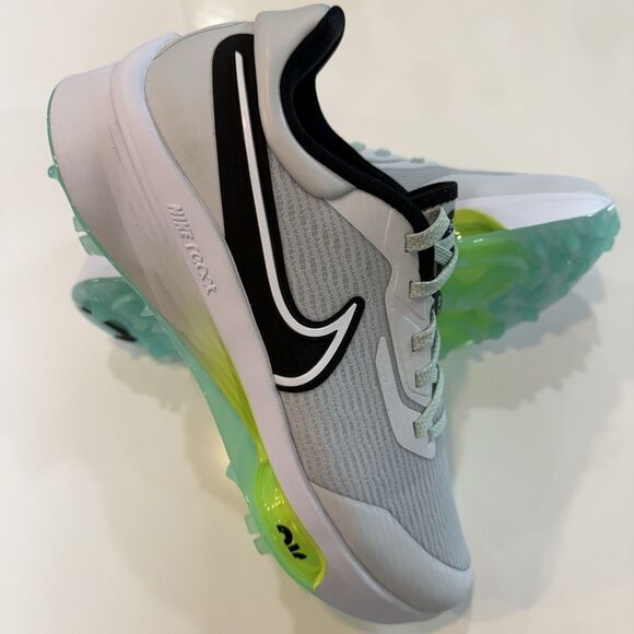 Men\'s 7.5 Nike Air Zoom Infinity Tour NEXT% Golf Shoes White Green DC5221-001 main image 6